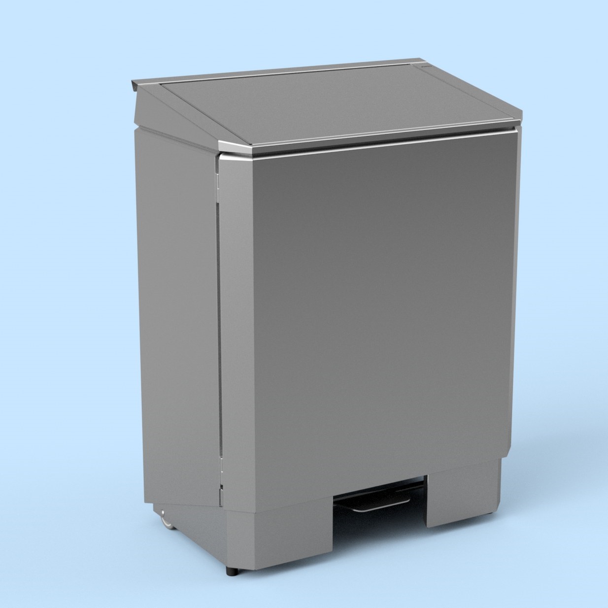 Bild von Abfallbehälter Chromstahl 110 Liter